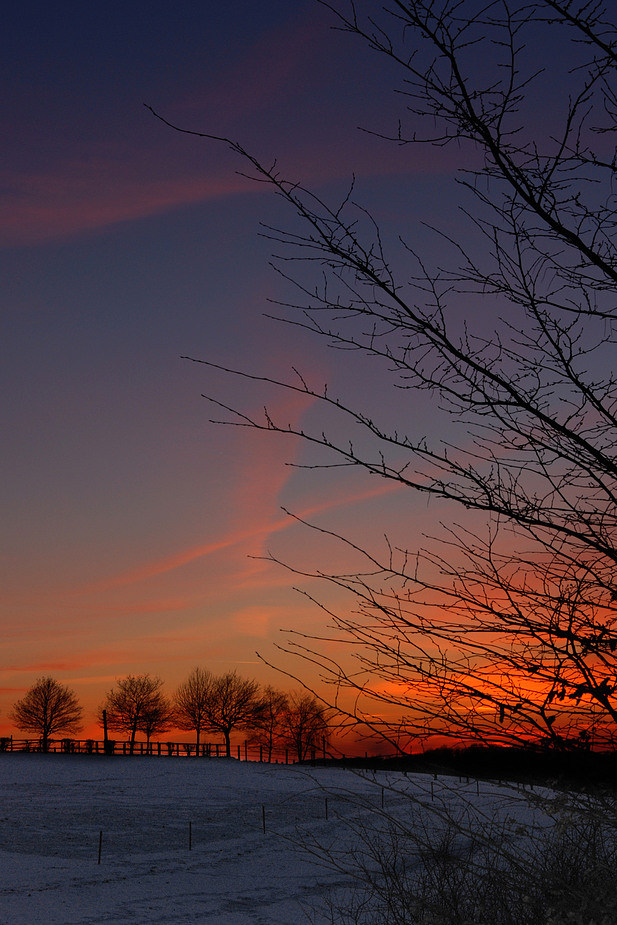 Snow & Sunset