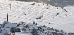 snow terraces | Dorf an Schneeterrassen
