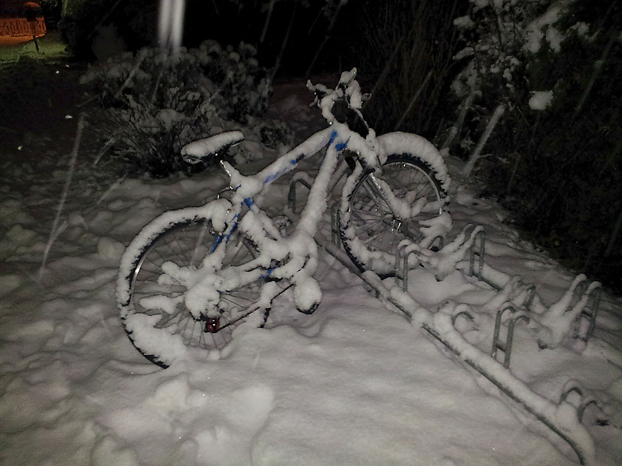 Snowbike - vom Winter überrascht