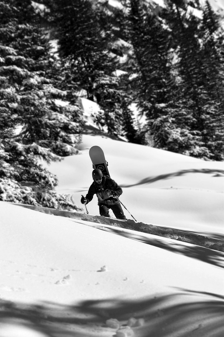 snowboarden schwarz weiß