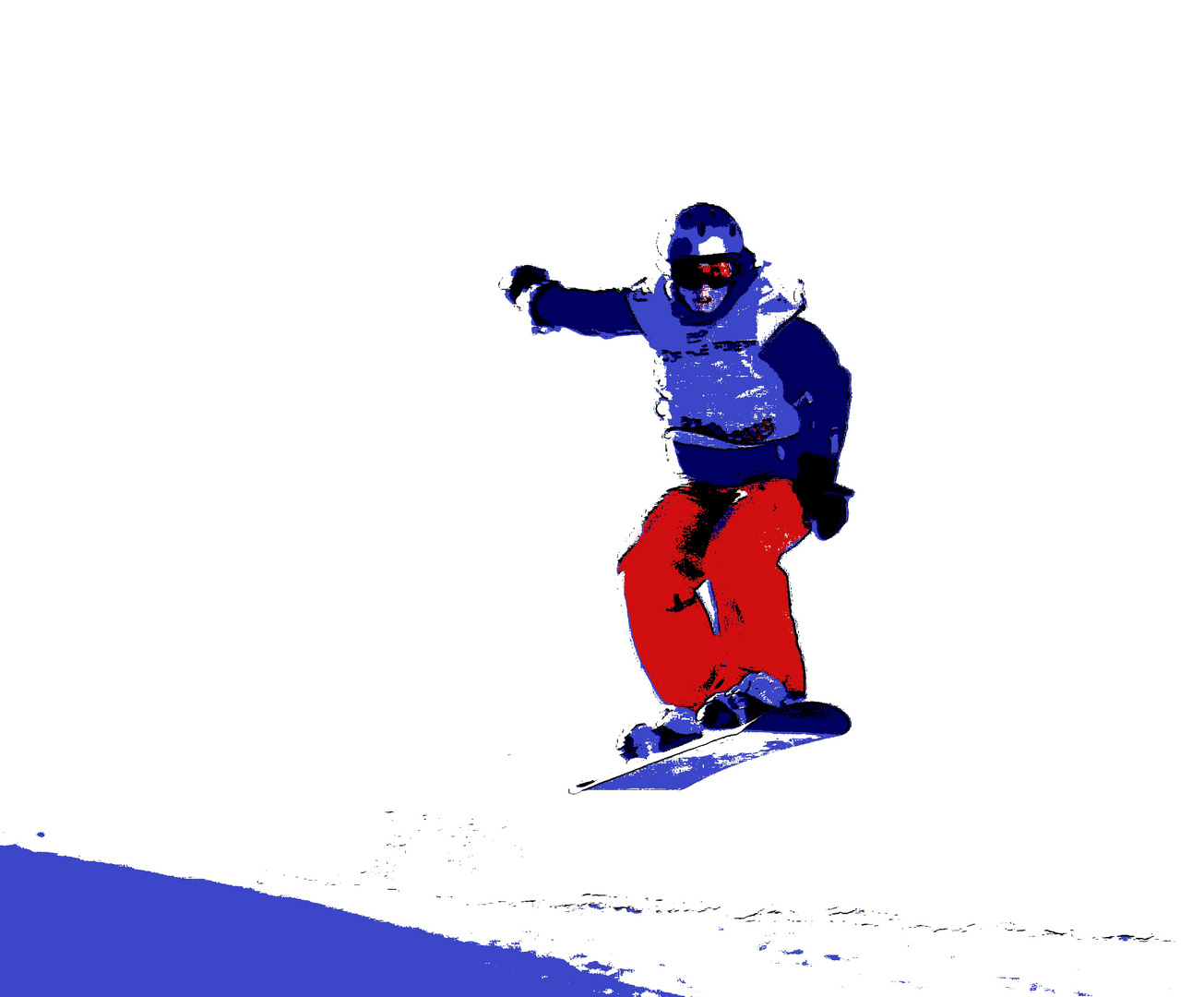 Snowboarder Pop Art