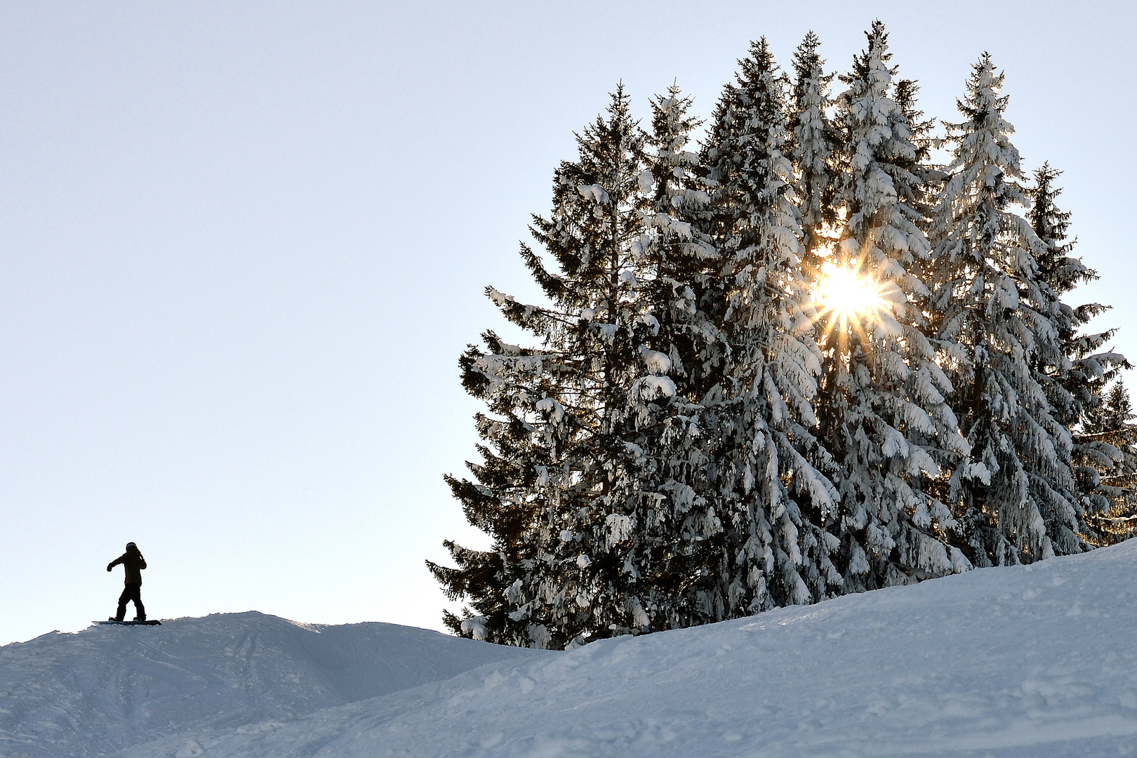 Snowboarder`s dreamtime