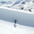 Snowboarding Half Pipe Davos Jakobshorn