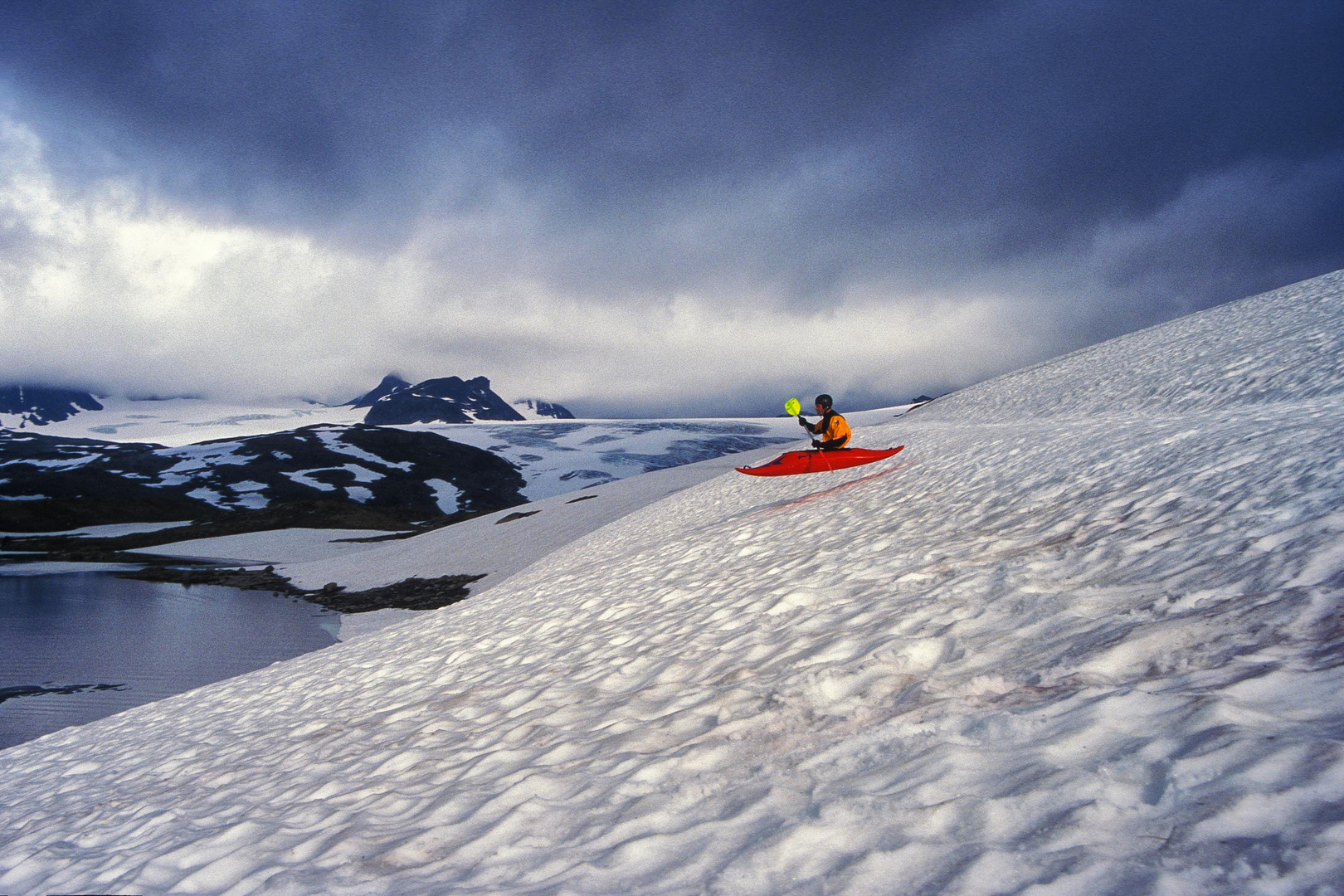 Snowboating in Norwegen