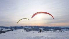 Snowkite auf der Wasserkuppe