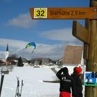 Snowkiteboarding in Kreuzberg