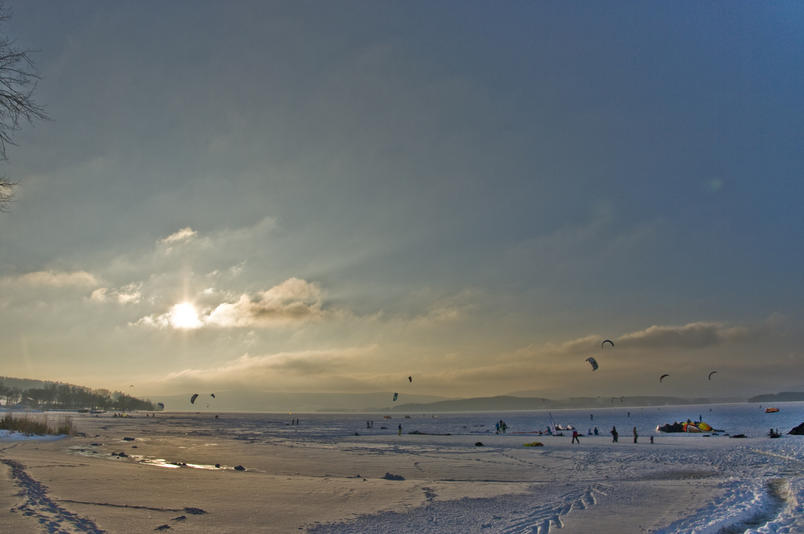 Snowkitesession....