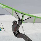 Snowkiting auf der Wasserkuppe