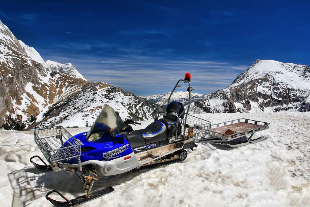 Snowmobil am Jenner