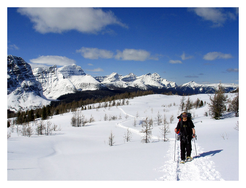 snowshoeing