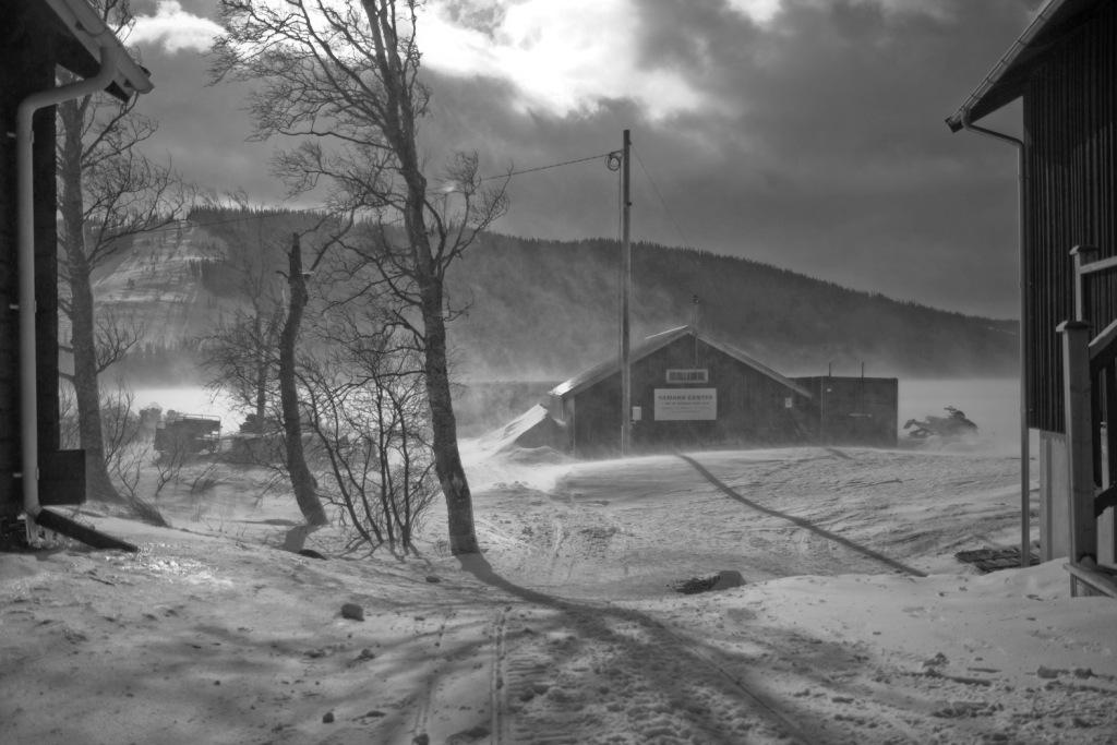 Snowstorm over Aresjön-Are Sweden