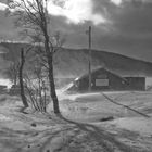 Snowstorm over Aresjön-Are Sweden