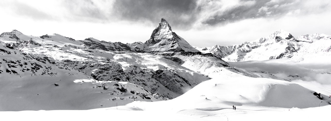 snowy b&w