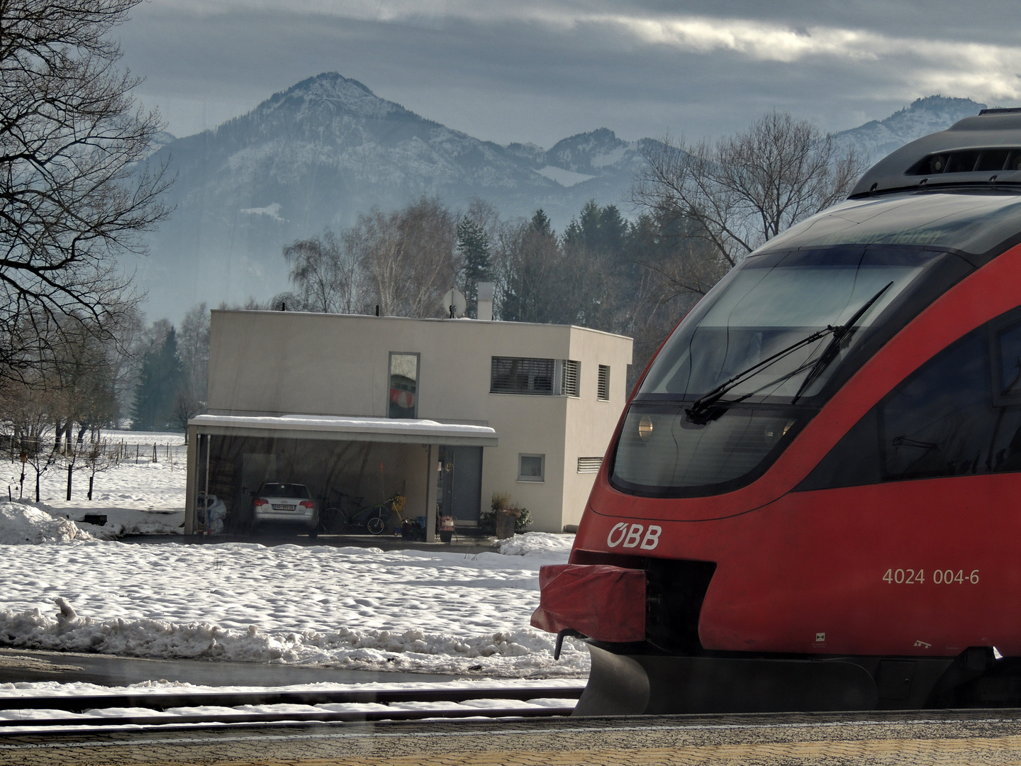 snowy day in Austria