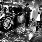 Snowy Evening along Central Park South - a New York Moment