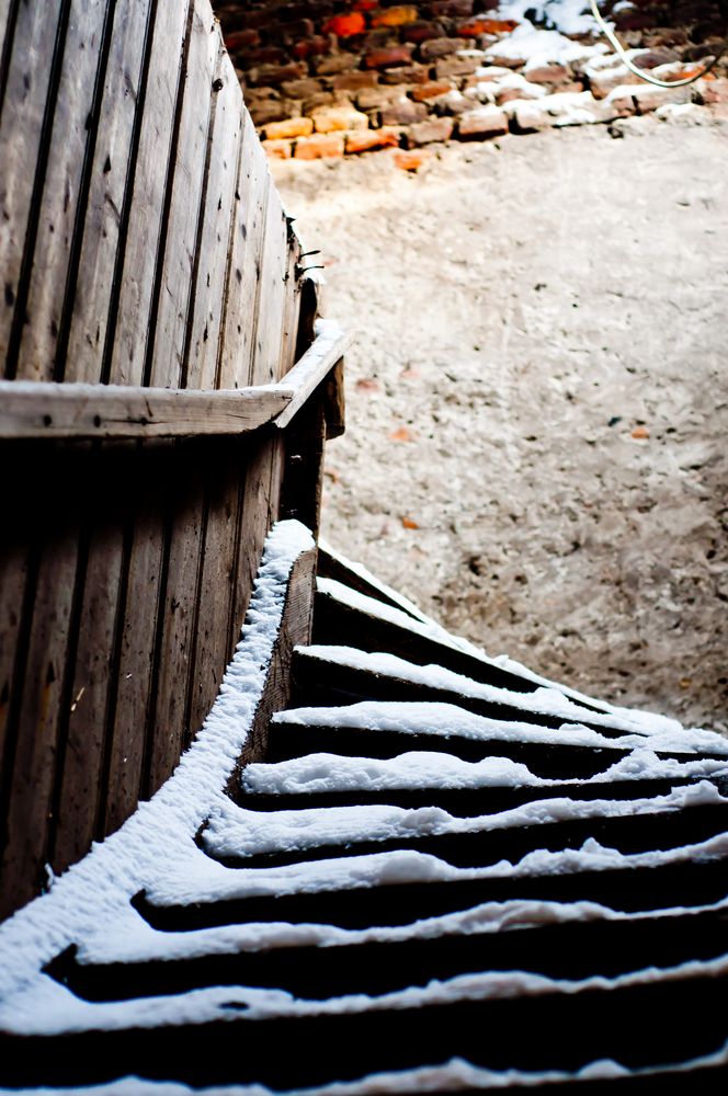 Snowy Stairway