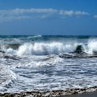 So aufgewühlt kann der Atlantik an der Playa del Inglés auf Gran Canaria sein ...