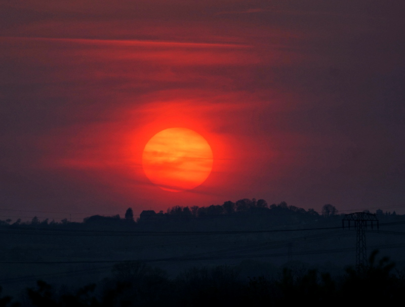 so ein super Sonnenuntergang gestern