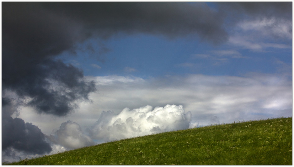 So ein Wolkenfenster an der Weser ...