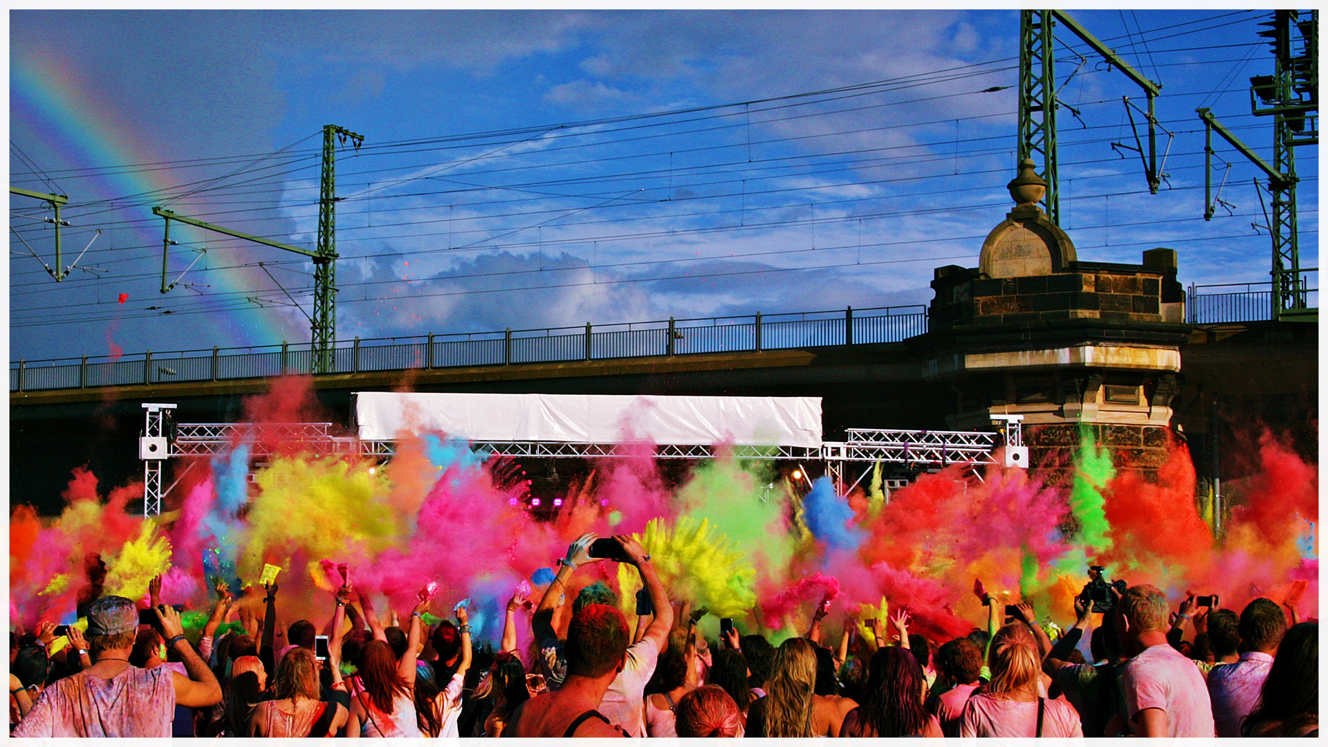 so entsteht ein regenbogen...