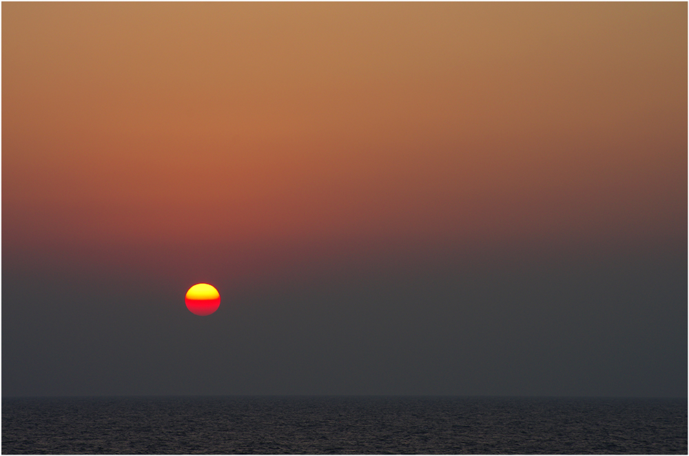 So geht die Sonne im Schwarzen Meer unter