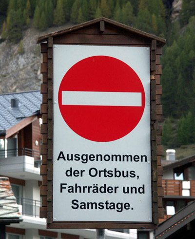 So gesehen in Saas-Fee