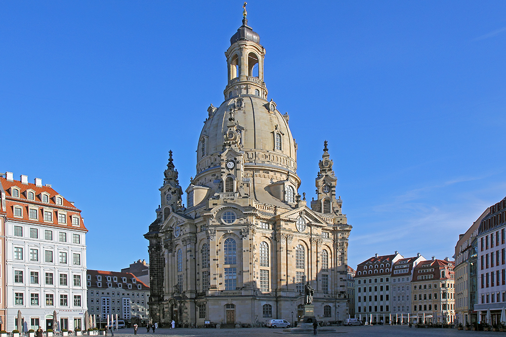 So hat die Frauenkirche vor 4 Jahren mit der tiefen Januarsonne gestrahlt...