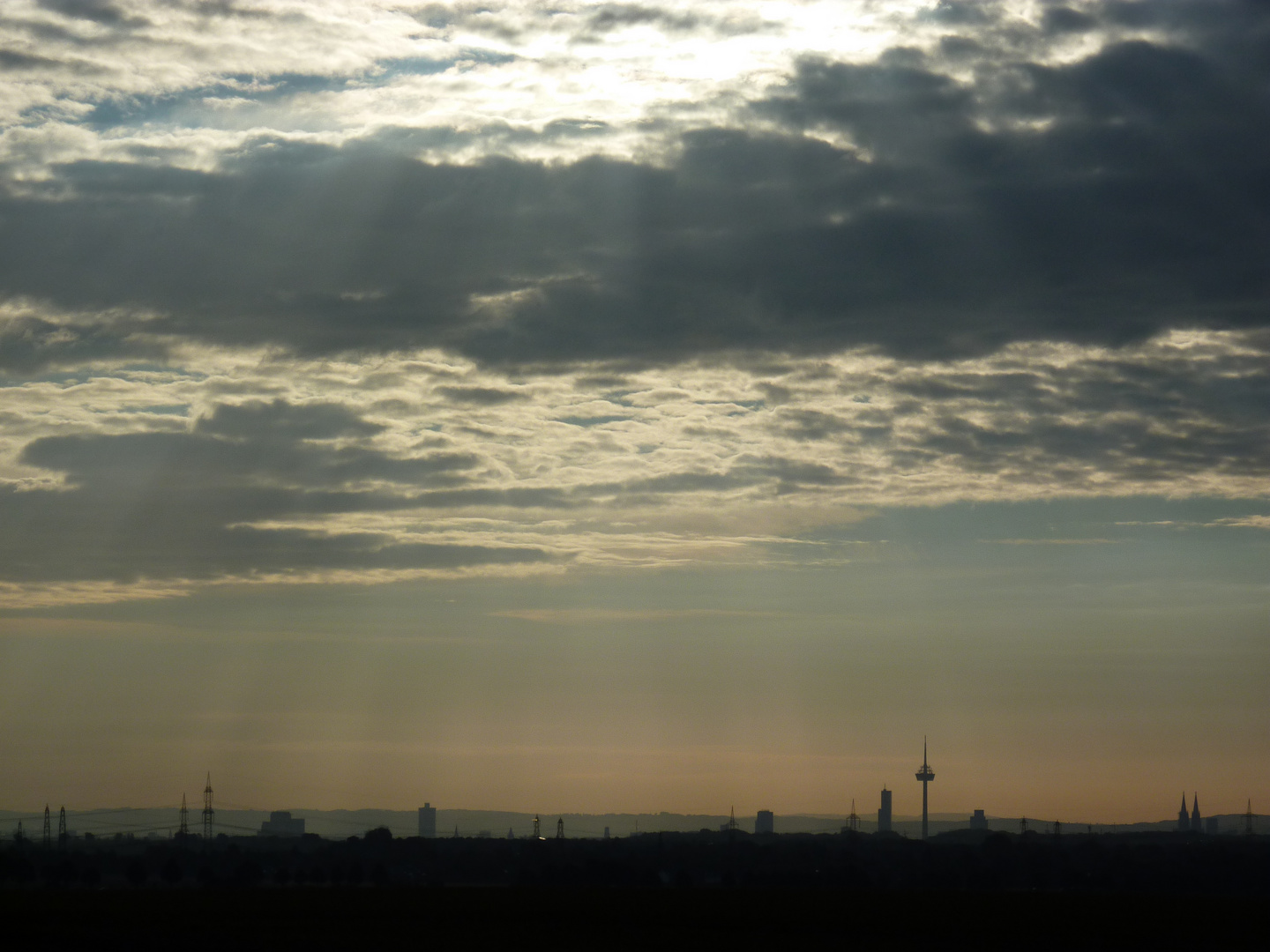 so ist die Sicht morgens fantastisch - Skyline Köln