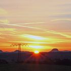 So ist die Sonne am 01.Oktober 2021 über der Sächsischen-Schweiz aufgegangen