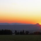 So ist die Sonne gestern dann neben dem Lilienstein aufgegangen...