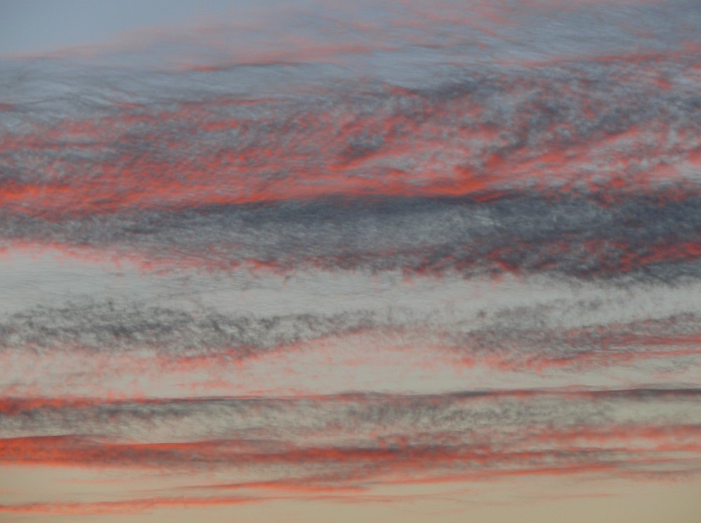 So können Wolken auch sein...