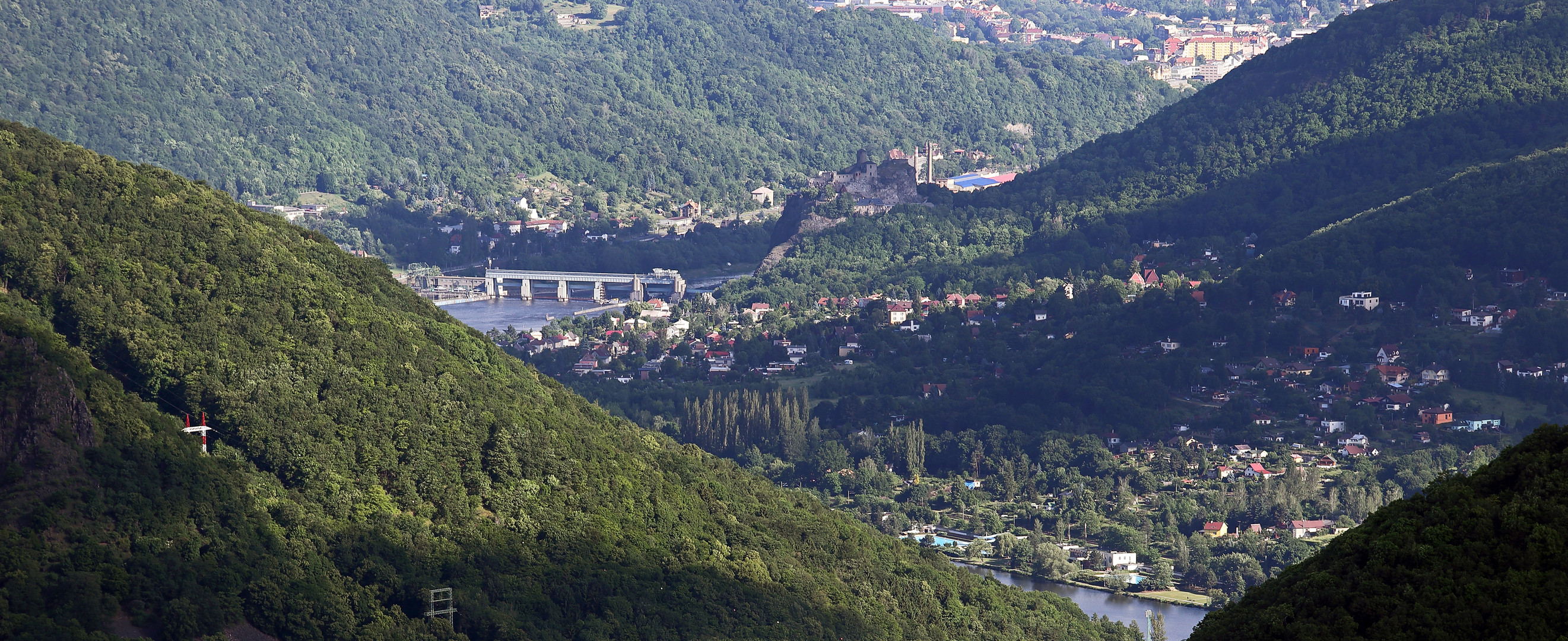 So konnte man gestern Morgen den Schreckenstein vom Varhost sehen...