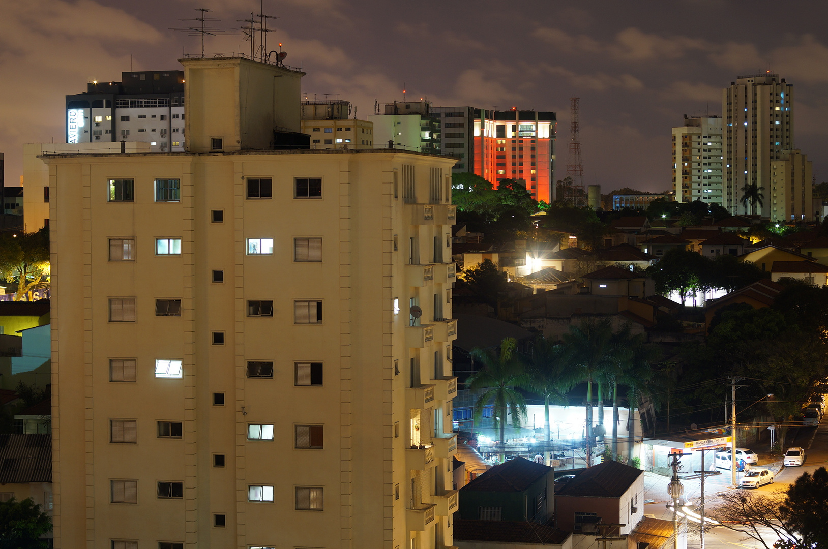 São Paulo - Night view of district Vila Congonhas