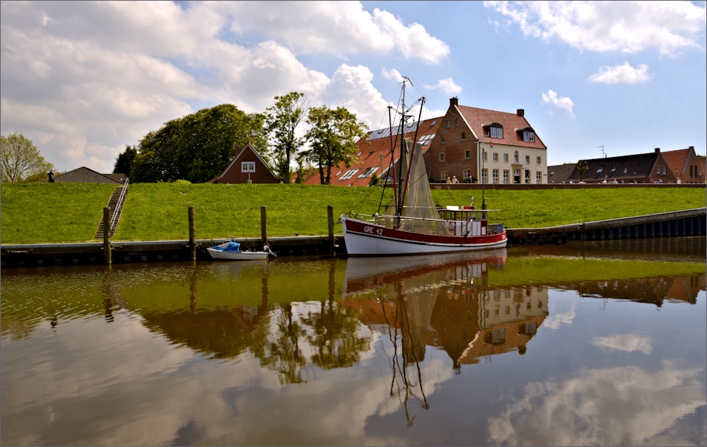 So schaut der Hafen von Greetsiel aus...,