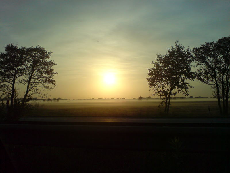 so schön kann ein stau sein( a 1 kurz vor bremen)