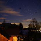 so schön kann es abens am Balkon sein