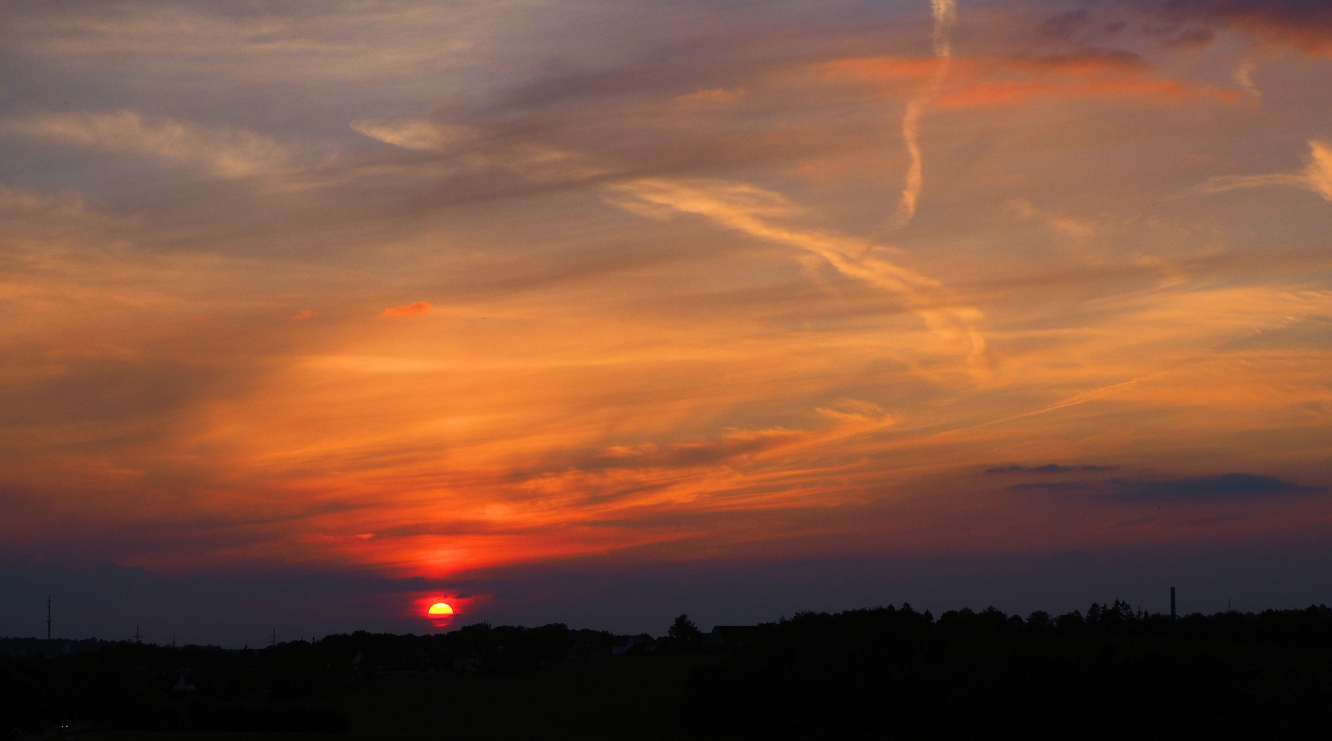 So schön verabschiedet sich die Sonne …