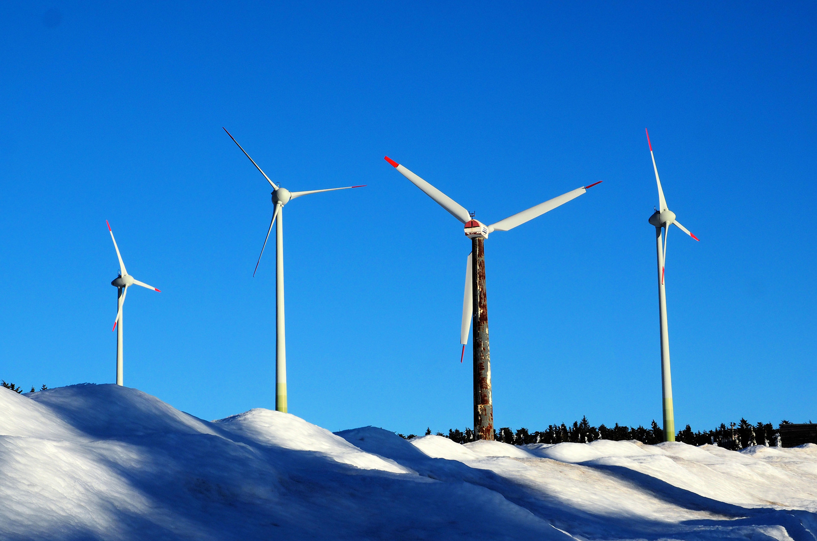 So sehen Windräder in der Tschechei aus ...