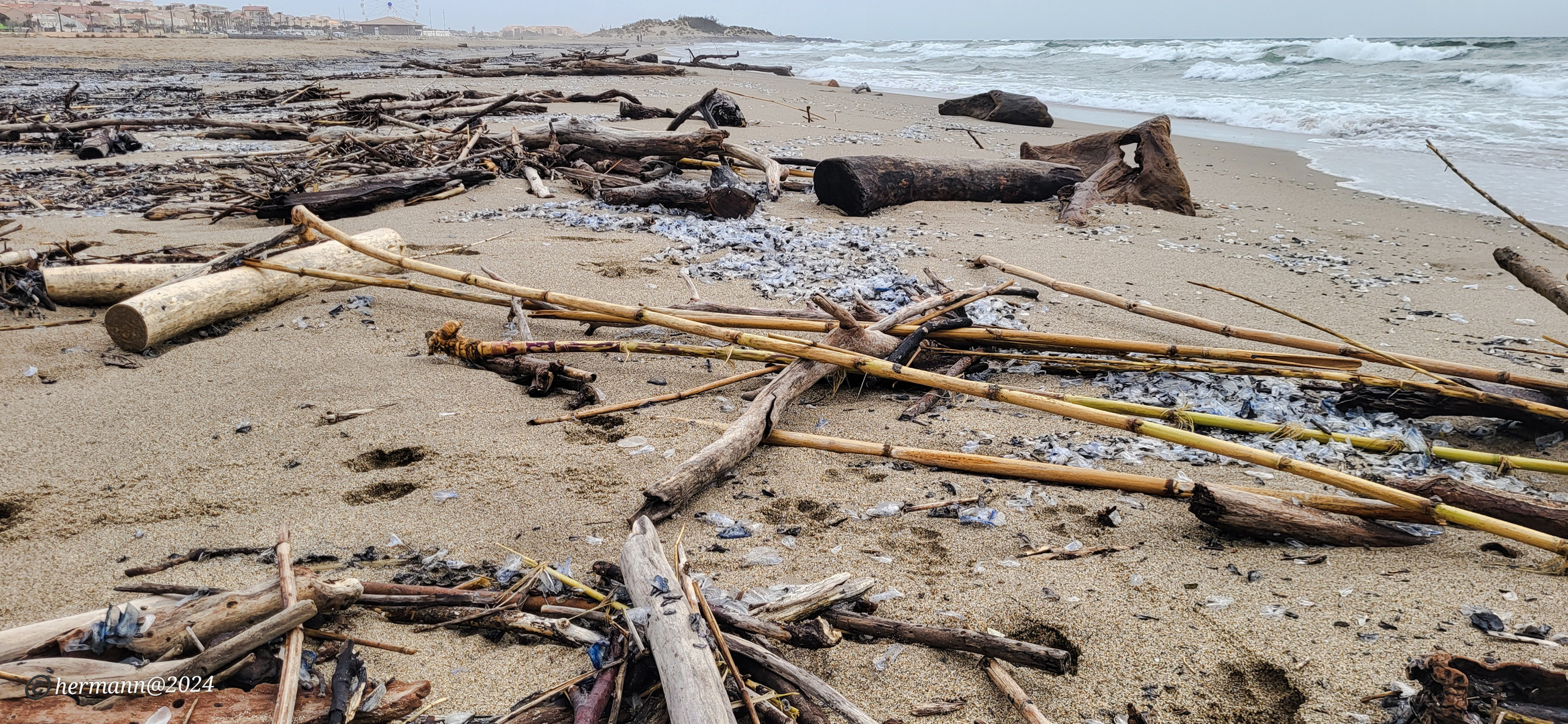 So, Strand für die touris vorbereitet 