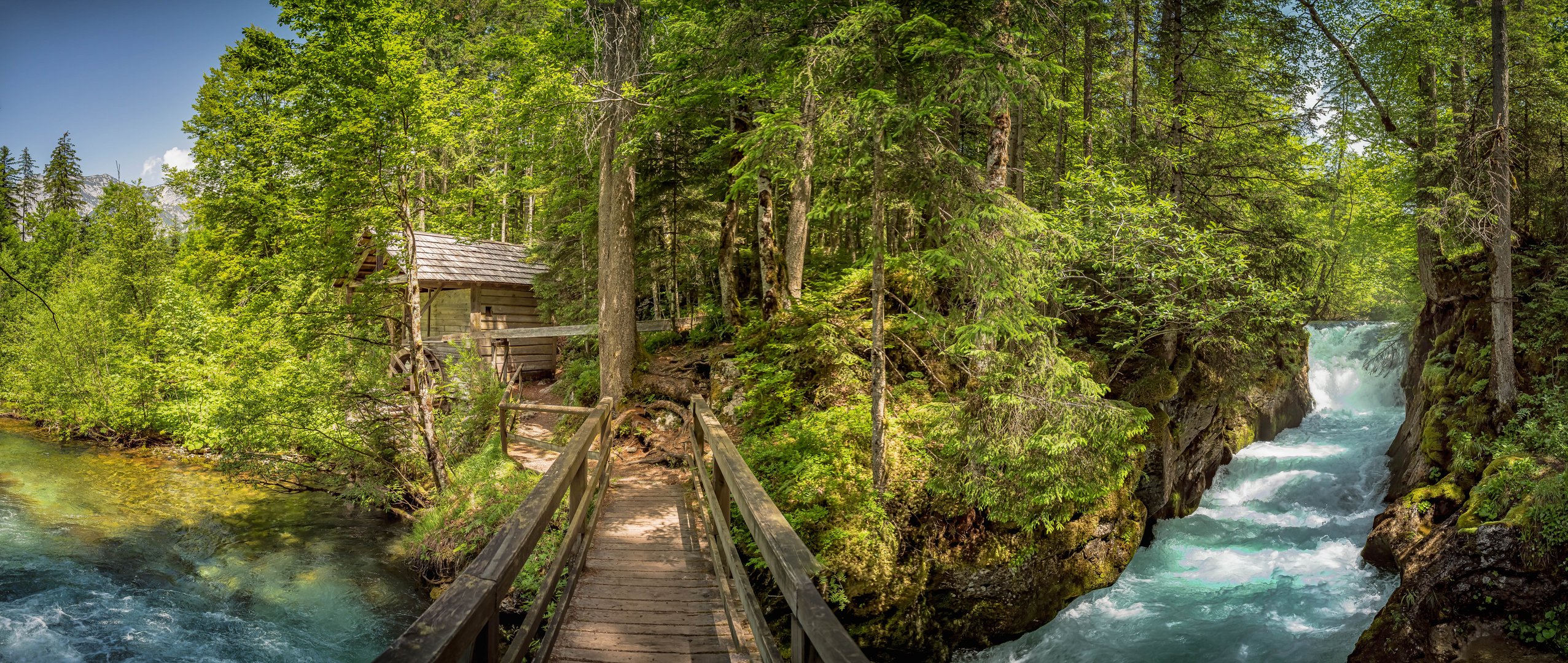 So versteckt, tief im Wald, die Ranftlmühle