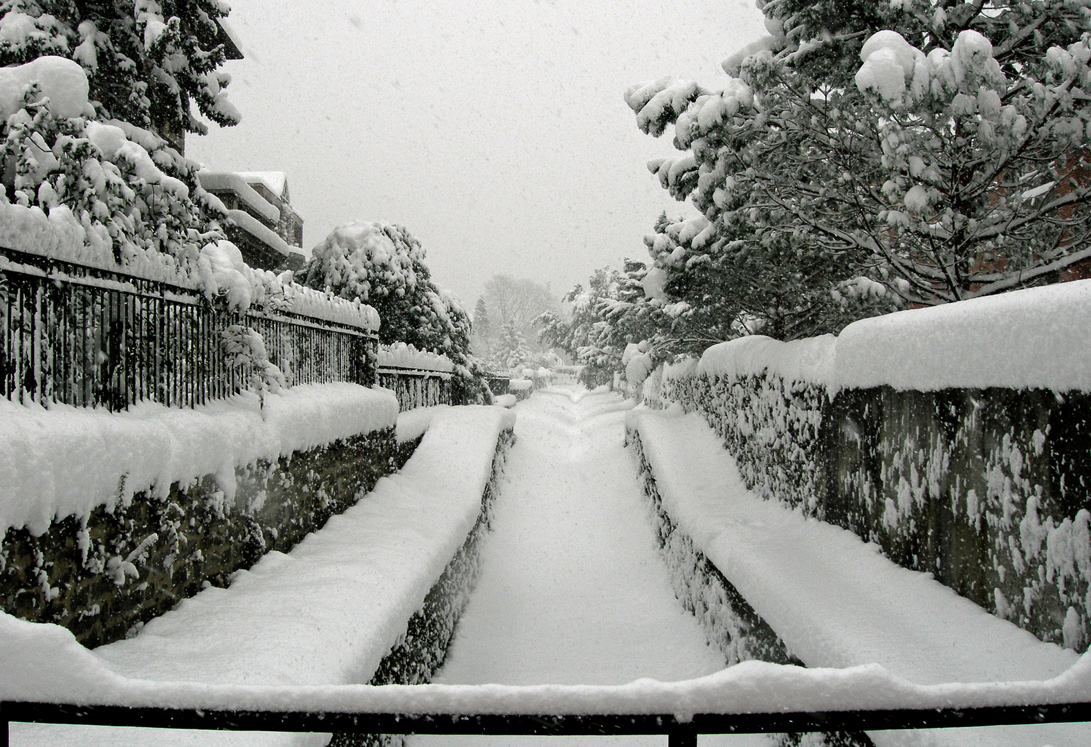 So viel Schnee am 27.01.2006