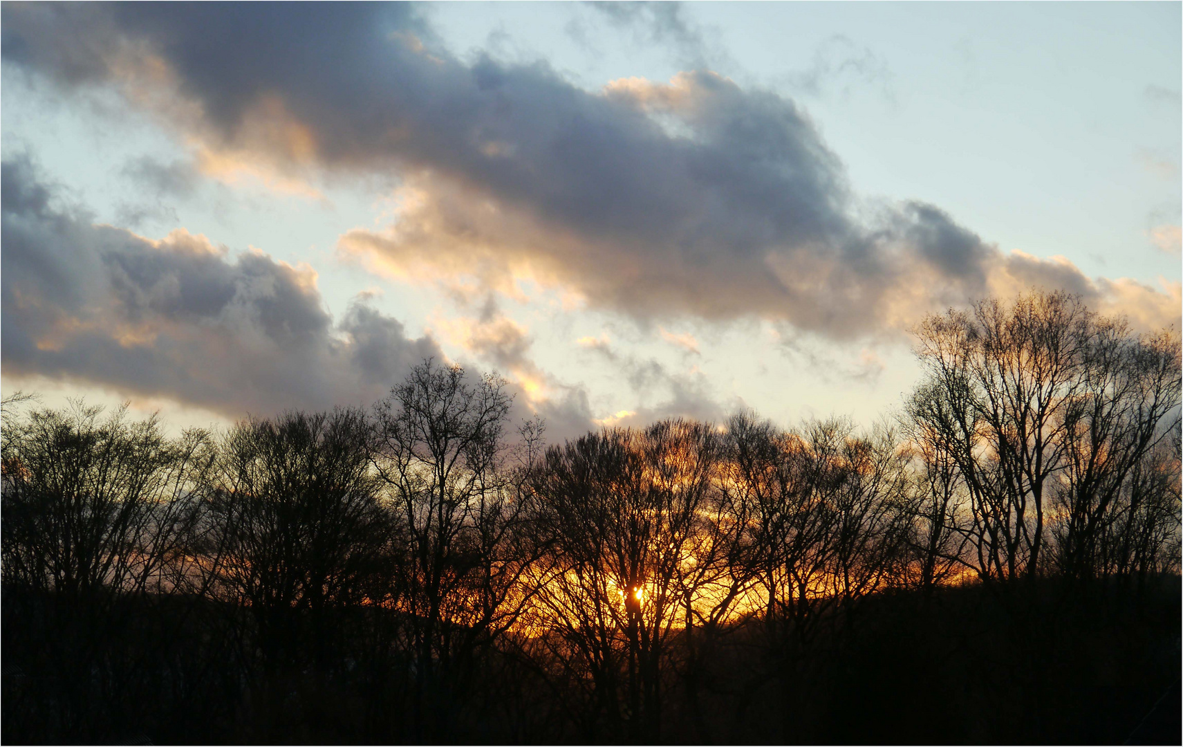 So wie die Wolken ziehen....