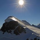 So wie hier die Sonne über dem Breithorn aufgeht...