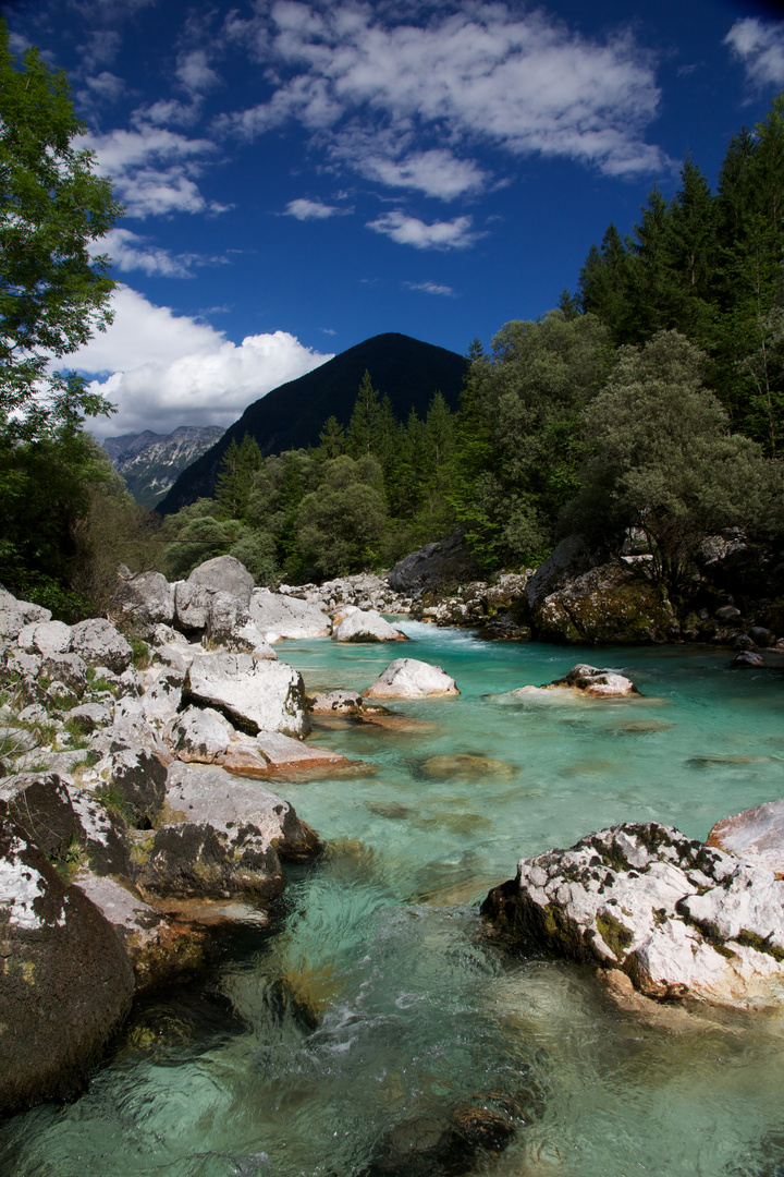 Soca Fluss in Slowenien