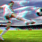 Soccer kick - 2D zu 3D Umwandlung
