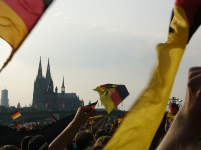 soccer world championship party in Cologne