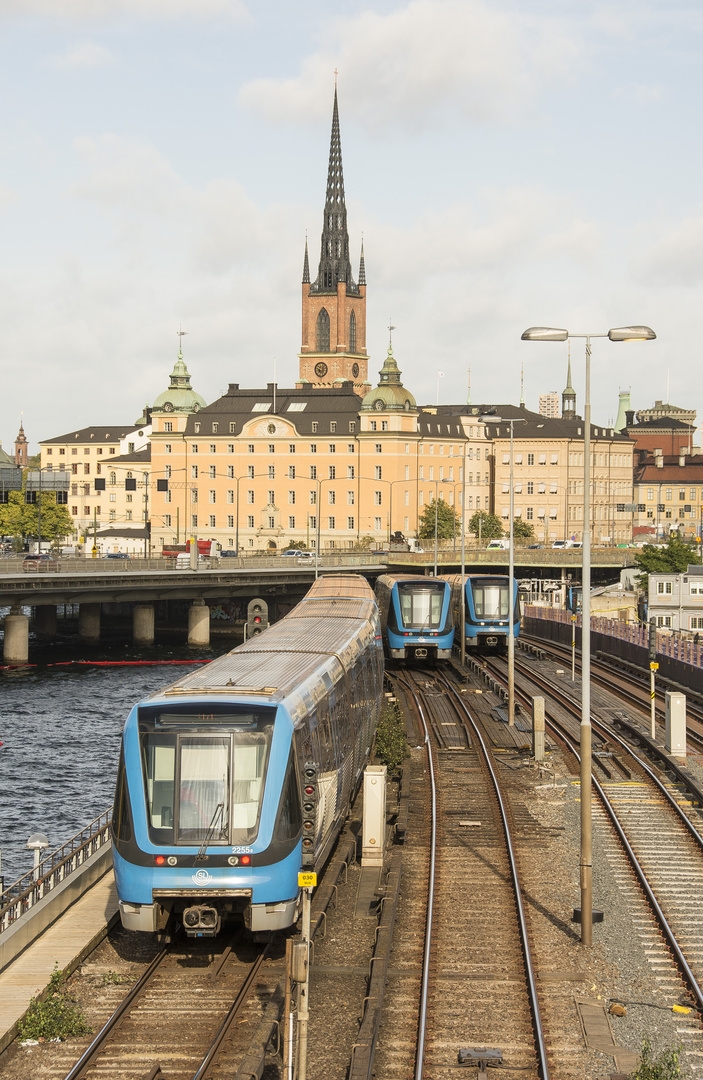 Sodermolm - Sodermalmstorg - Metro Railway - Riddarholmskyrkan - Town Hall