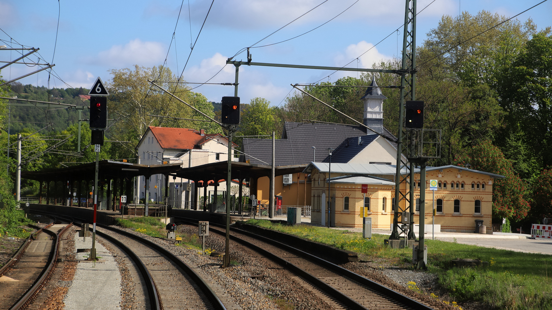 Soeben wurde Bad Kösen durchfahren