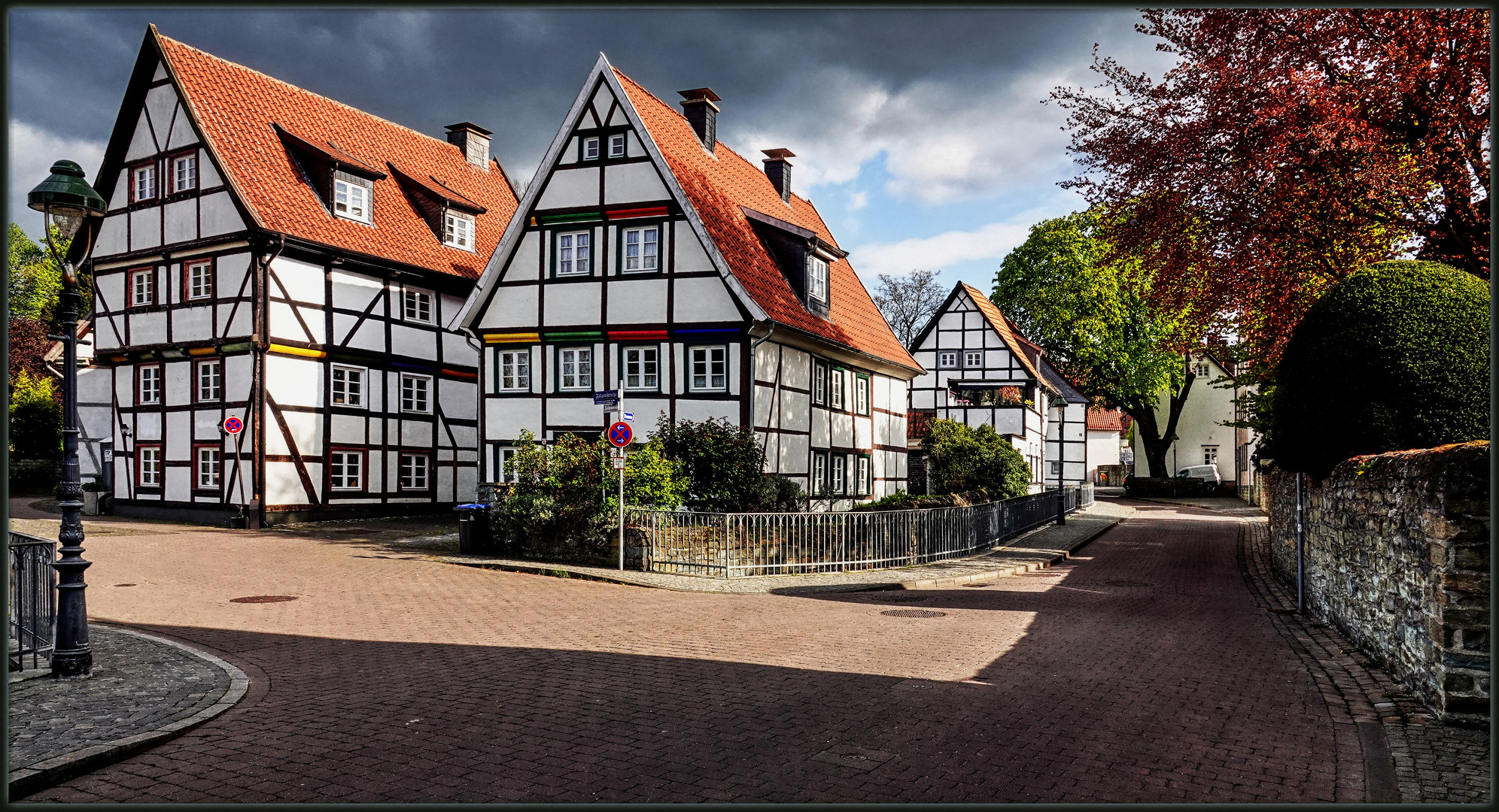 Soester Fachwerk im Sonnenlicht