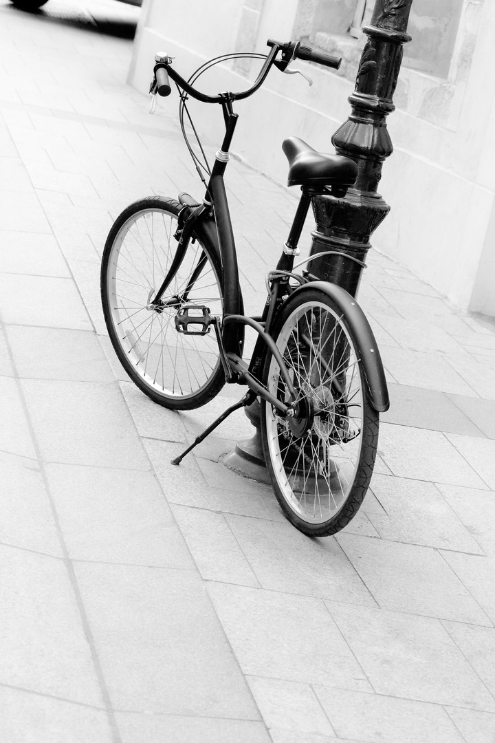 Soft grey parisian bike